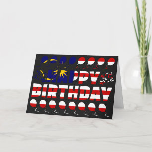 Carte Malaisie Drapeau patriotique anniversaire