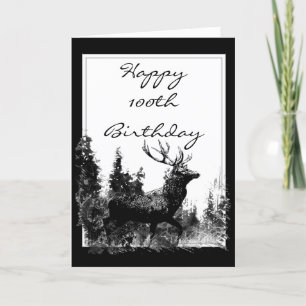 Carte Mâle vintage fait sur commande de joyeux 100th