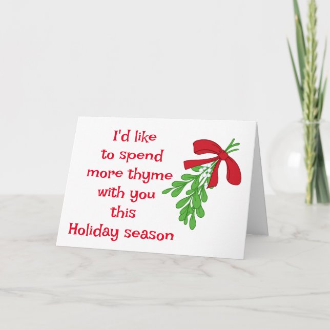 CARTE MALHEUREUX HUMOUR POUR MON AMOUR À NOËL (Devant)