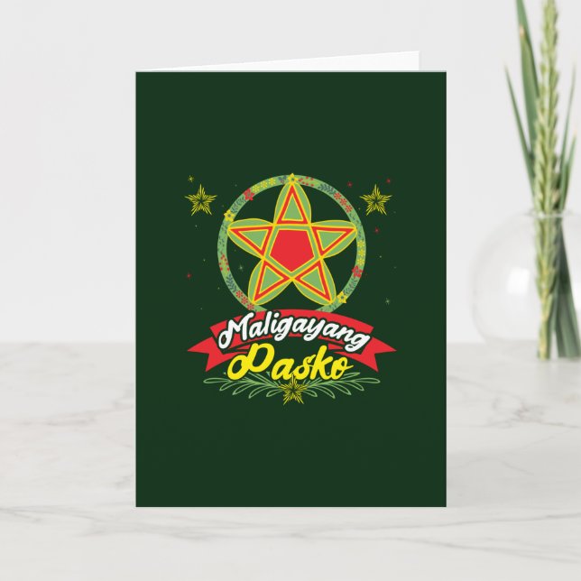 Carte Maligayang Pasko Philippines Noël Philippines (Devant)