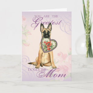 Carte Malinois Heart Mom