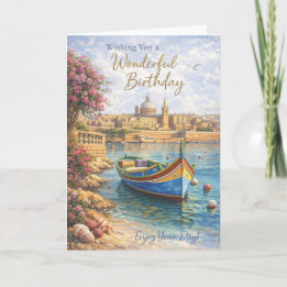 Carte Malta Birthday Card – Scenic Travel Design