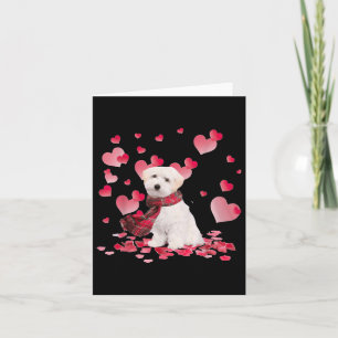 Carte Maltipoo Valentines Jour Coeur Drôle Amoureux Chie