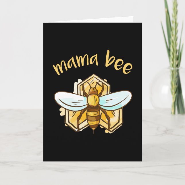 Carte Mama Bee Beekeeper Cadeau Beekeeper Maman (Devant)