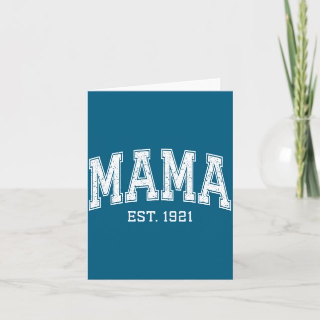 Carte Mama Est 1921 Mom D Mothers Day Ized  (Devant)