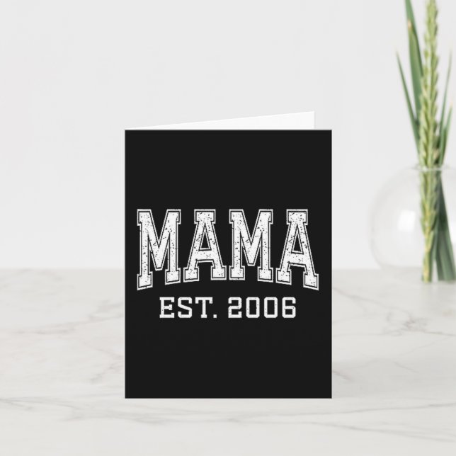Carte Mama Est 2006 Mom D Mothers Day Ized Premium Tri-b (Devant)