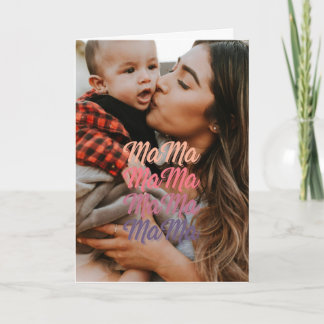 Carte Mama Fête des Mères Photo Personnalisée