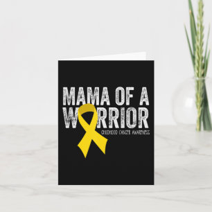 Carte Mama of a Warrior Chilhood Cancer Ribbon Oncolog