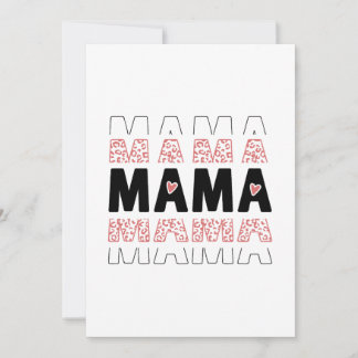 Carte MAMA Word Design – Stylish Gift Idea