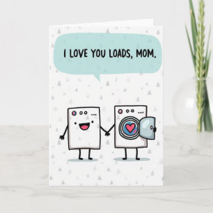 Carte maman amour motif triangle