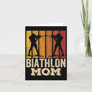 Carte Maman Biathlon Biathlons Biathlète Sports Mère Mam
