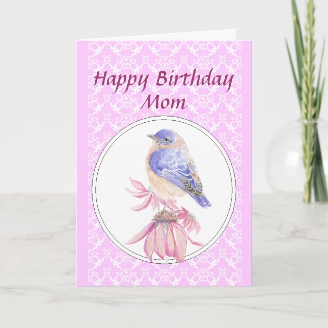 Carte Maman d'anniversaire, dentelle, jardin d'agrément (Devant)