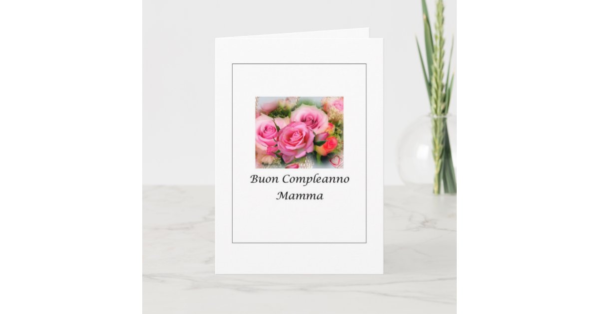 Carte Maman De Buon Compleanno Italienne Zazzle Ca