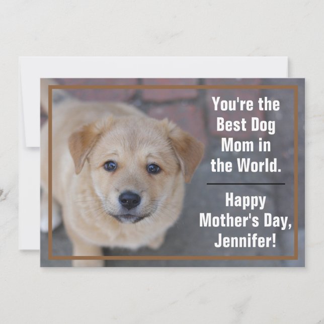 Carte Maman de chien | Fête des mères (Devant)