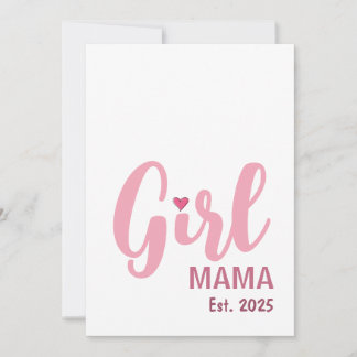 Carte Maman de fille Ét. 2025 Cadeau de nouvelle maman