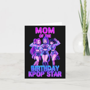 Carte Maman de la star k-pop coréenne fille d'anniversai