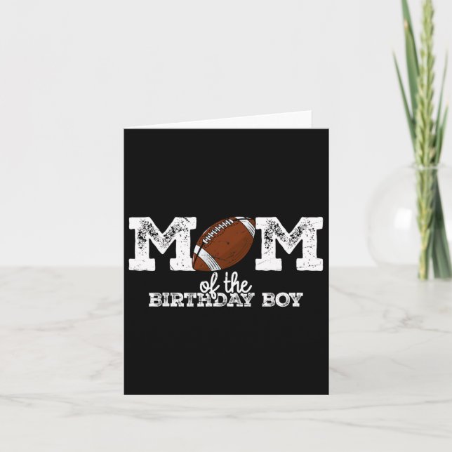 Carte Maman De L'Anniversaire Garçon Football Amoureux F (Devant)
