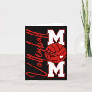 Carte Maman de volley-ball Jour de match Maman Srts Fami