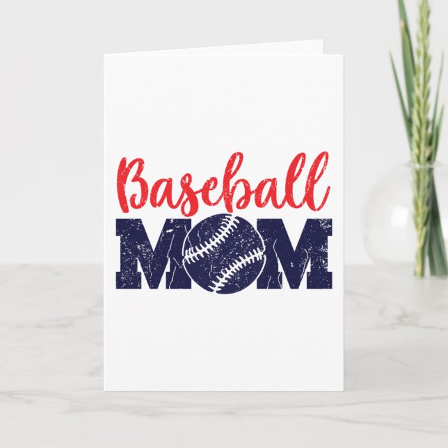 Carte Maman du baseball (Devant)