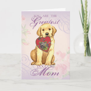 Carte Maman du coeur du laboratoire jaune