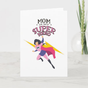 Carte Maman est mon superhéro