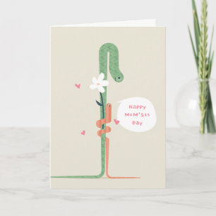 Carte Maman et bébés serpents