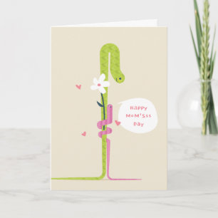 Carte Maman et bébés serpents