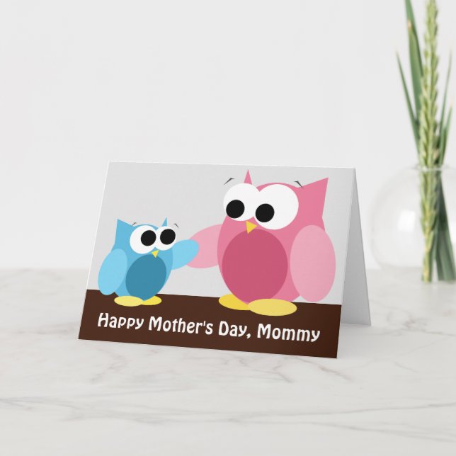 Carte Maman et Son Owls (Devant)