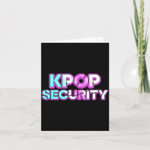 Carte Maman fan de K-pop papa enfants drôle anniversaire