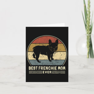 Carte Maman Frenchie pour toujours Rétro Bouledogue Fran