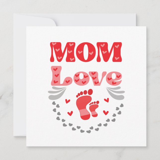 Carte Maman mignonne amour (Devant)