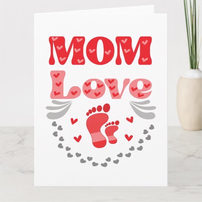 Carte Maman mignonne amour (Devant)