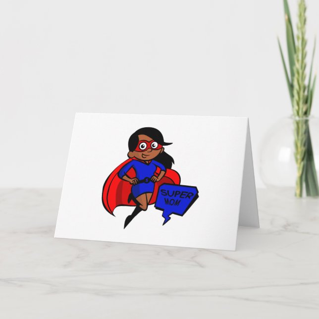 Carte maman noire (Devant)