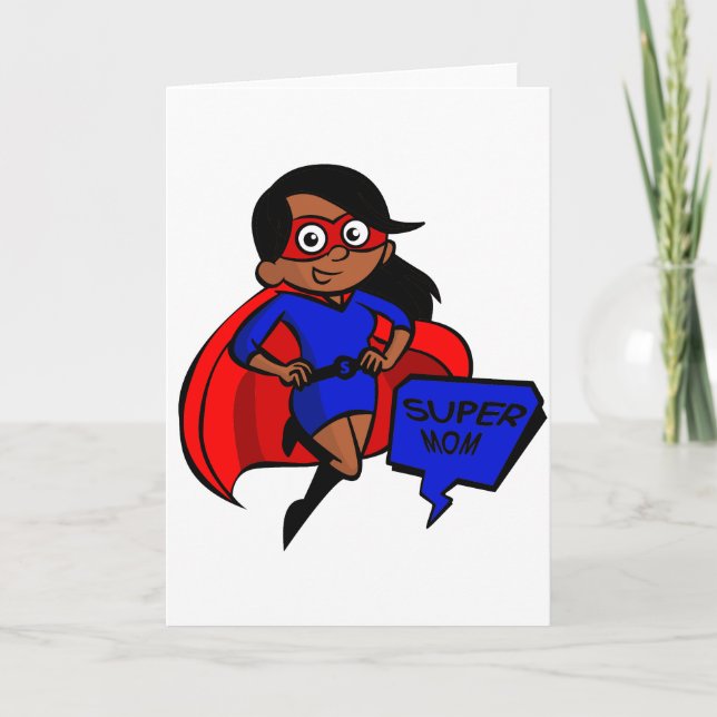 Carte maman noire (Devant)