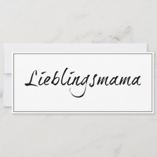 Carte Maman préférée