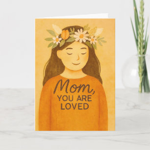 Carte Maman tu es aimée