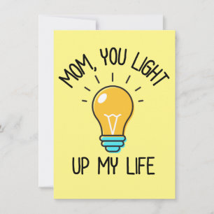 Carte Maman Tu illumines ma vie // Fun Fun Mother's Day