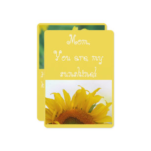 Carte Maman, vous êtes mon soleil !