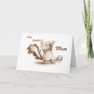 CARTE **MAMAN**-VOUS ROCK ESPÉREZ QUE VOTRE ANNIVERSAIRE