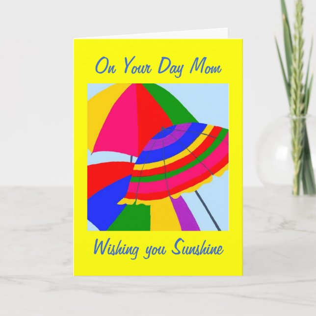 Carte MAMAN's BIRTHDAY-WISHED SUNSHINE (Devant)