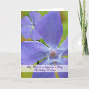 Carte Mamaw Birthday on the Mother's Day Vinca Bloom