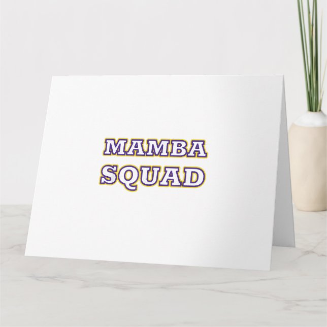 Carte Mamba Squad drôle Vêtements pour Amateur de serpen (Devant)