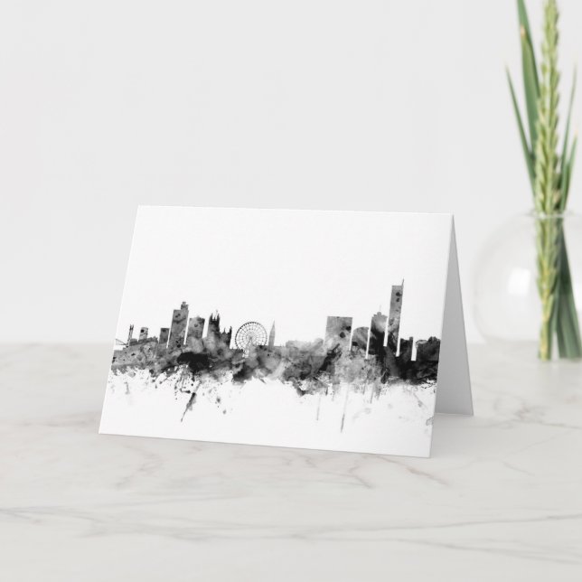 Carte Manchester England Skyline (Devant)