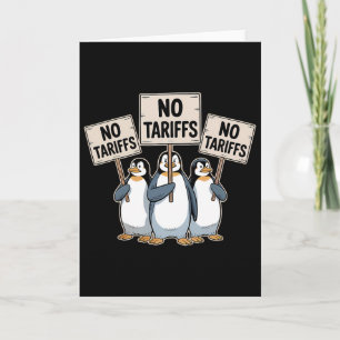 Carte Manchots protestent contre les tarifs douaniers de