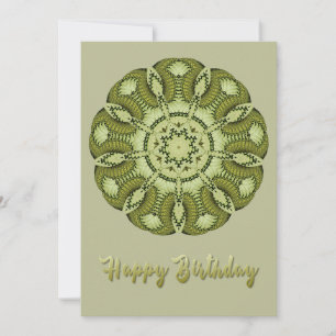 Carte Mandala Birthday Flat Card