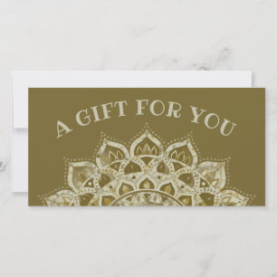 Carte Mandala coloré chic de style indien 4