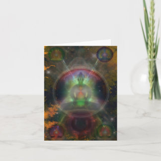 Carte Mandala de cinq Bouddha