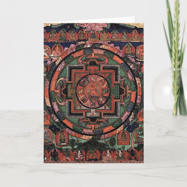Carte Mandala de cinq déités (Devant)
