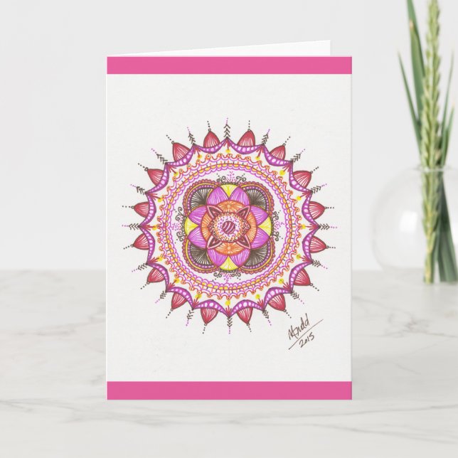 Carte Mandala de soleil (Devant)