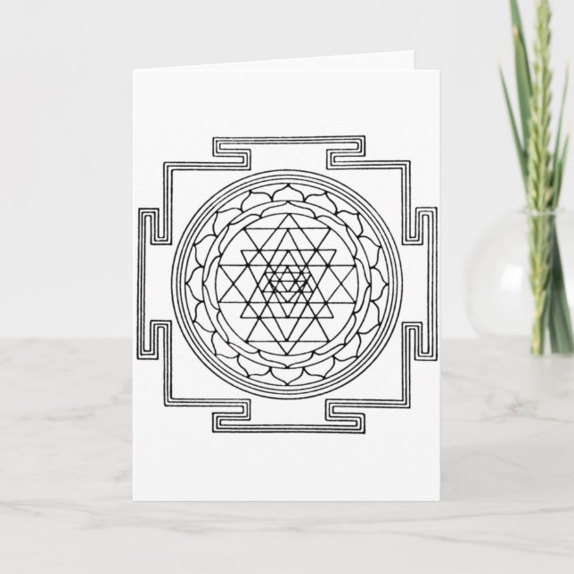Carte Mandala de Sri Yantra (Devant)
